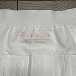 Trophy House 15” High Rise White Pleated Pocket Tennis Golf Skirt Skort Size XS Photo 4