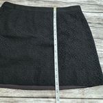 J. Crew Factory Women's Black Lace Overlay Short Mini Pencil Skirt 6 Side Zipper Photo 10
