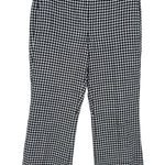 J.Crew Women's Hayden Kickout Crop Pants Gingham Stretch Linen Sz 4 Tall Preppy Photo 0