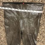 Spanx Faux Leather Croc Shine Leggings Size Medium Photo 5
