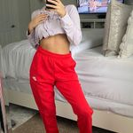 Nike Swoosh Red Sweatpants Photo 0