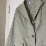 Sage green backless tie back blazer suit dress size medium Photo 1