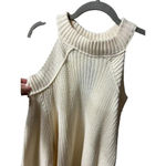 Free People  Half Moon Bay Pullover Sweater Ivory NWT Size Medium Photo 3