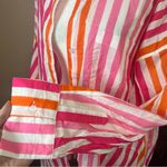 Beach Riot  Alexa Top Coverup Large Pink Sunset Stripes Beach Vacation Flowy NWOT Photo 7