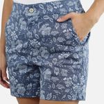 Jachs Girlfriend Woman’s Jach’s Girlfriend Blue Floral Print  Shorts X-Large Photo 0