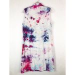 Lands' End Size 8 Dress Handmade Tie Dye Candy Clouds Pink Purple Shift 1277 Photo 1