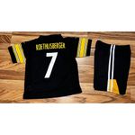 Nike  Pittsburgh Steelers Ben Roethlisberger‎ Jersey NFL Shorts Sz 4 Lot Of 2 EUC Photo 5