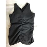 Zobha  Women Rouched Front Tank Top  Sz. 10 Gray EUC Ella Tank built in Bra Photo 4