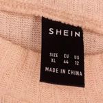 SheIn  ribbed tan / white bodysuit with crotch buttons sleeveless tank top size x Photo 2