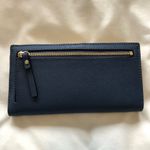 Kate Spade NWT  New York Stacy Leather Bifold Indigo Blue Wallet OS Photo 2