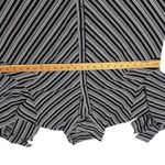 Maggie Barnes  1X Shirt Top Black White Stripe Button Down Front Stretch Woman Photo 7