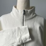 Girlfriend Collective  Cream Turtleneck Sweater Women’s 1/2 Zip pullover XL Photo 4