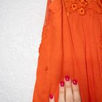 Anthropologie Meadow Rue x Orange Goddess Illusion Mesh Dress Size 6 Photo 2