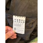 Hugo Boss Women's Goat Leather Suede Jacket Blazer Gray Green Size 6 vintage Photo 12