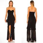 Majorelle NEW NWT  Giules Strapless Ruched Maxi Gown In Black Photo 0