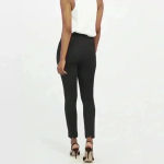 Spanx Women’s Black Rayon Elastic Straight Leg Pants Size L Photo 6