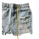 ZARA Distressed Denim Skirt Photo 5
