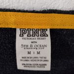 PINK - Victoria's Secret VS PINK M PLAY BALL Oversized Long Sleeved Sweatshirt in Gray n Gold Photo 5