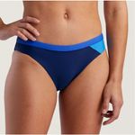 Athleta blue navy colorblock freestyle athletic S swim bottoms Photo 0