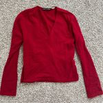 autumn cashmere  V-neck Long Sleeve Sweater Size Medium Photo 5