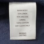 Treasure & Bond Treasure Bond Navy Blue Striped Linen Blend Blazer Jacket Business Casual M Photo 2