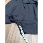 A New Day ‎ Linen Blend Wrap Romper Black Sleeveless Women's Size L Photo 6