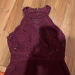 Morgan & Co . burgundy/ maroon mini dress Photo 3