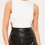 Missguided White Cut Out Bodysuit Photo 0