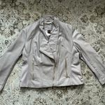 Ladies stylish genuine leather jacket🌷 Tan Size XL Photo 4