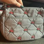 Vera Bradley Gray Quilted Floral Crossbody Bag Photo 4