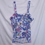 kim rogers  Y2K Floral Print Sleeveless Cami Tank Top size large Photo 4