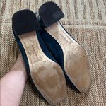 Karl Lagerfeld  Navy Velvet Now Silver Block Heel Loafers US 9.5 Photo 5