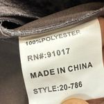 Solitaire NWT Medium Jacket Cardigan Blue Printed Faux Suede Moto Waterfall Cute Photo 8