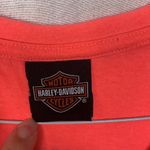 Harley Davidson women's large v neck short sleeve shirt pink tee biker Photo 3