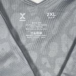 Xersion  Sports Bra Womens 2XL Gray Metallic Leopard Racerback Ruched NEW Photo 2