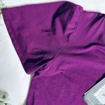Who What Wear NWT plum purple cotton blend one shoulder midi dress Photo 7