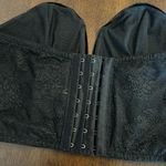 Victoria's Secret Dream Angels Boutiste Black Velour Strapless V Cut Top Large Photo 2