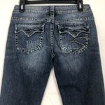 Silver Jeans  Pioneer Distressed Dark Wash Flare Jeans Size 27 Photo 5