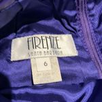 Vintage Firenze Santa Barbara genuine leather skirt Size 6 C26 Purple Photo 6