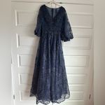 Mac Duggal  Embellished Plunge Neck Puff Sleeve A-Line Gown-‎ NwT Photo 3