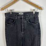 AGOLDE 90s Mid Rise Loose Sz 24 Smokestack Black Women’s Jeans Grunge Distressed Photo 1