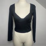 Brave Soul  London Liliana Black‎ Square Neck Crop Top NWT Size M Photo 1