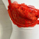 Frederick's of Hollywood Lace Balconette Bra 36B Adjustable Straps Bow Accent Photo 3