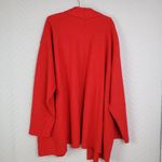 Jessica London  Long Sleeve Open Front Cardigan Red Photo 1