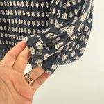 Pilcro Anthropologie Tavi Textured Black Blouse XS Cotton Bohemian Boho Shirt Photo 3