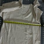 Lucky Brand Cream V-Neck Sweater Photo 4
