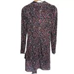 Saylor ‎ Bernadette Long Sleeve Mini Dress Women’s S Small Floral Metallic Wrap Photo 7