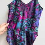 Vintage Lindsey Roscoe Made In USA Farr West Abstract Bodysuits Size Medium Blue Photo 1