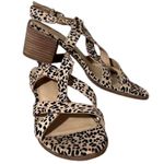 Madewell Mohair animal print cheetah chunky heel sandal Photo 0