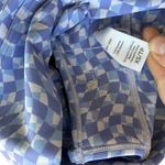 l*space Revolve L* Women’s XS Soren Crop‎ Top Purple Blue Pastel Checkered Sporty Photo 4